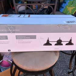 2 Three Light Farmhouse Bathroom Vanity Lights