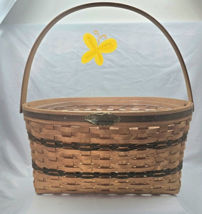 Longaberger 1995 Traditions Collection Family Basket, Green