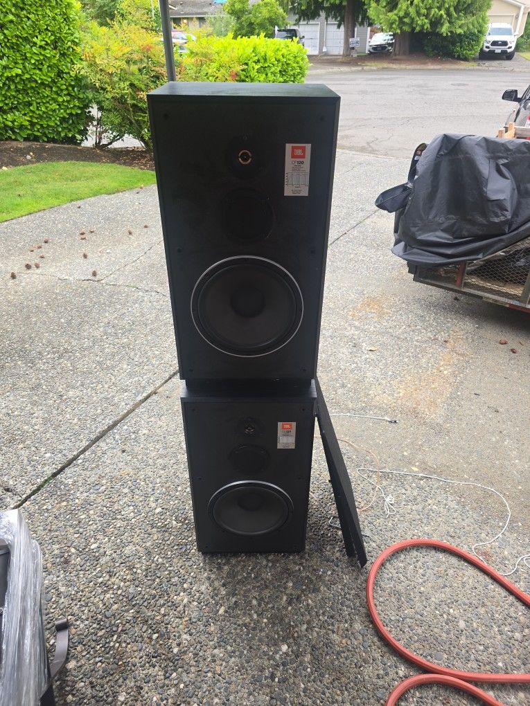 2 × 12" JBL CF120 Monitor Speakers 3-way System
