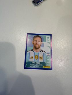 Blue Panini Messi