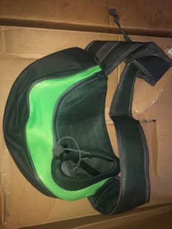 New dog / pet carrying bag green / gray size small