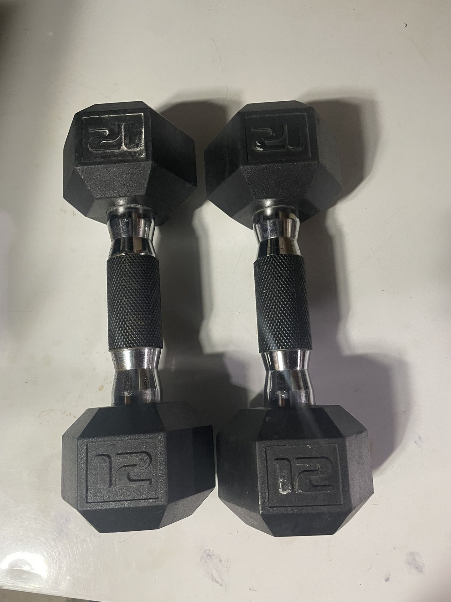 12 Lb Dumbbells $30
