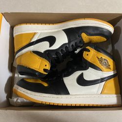 Jordan 1 Retro High OG 'Yellow Toe' Size (7 1/2)