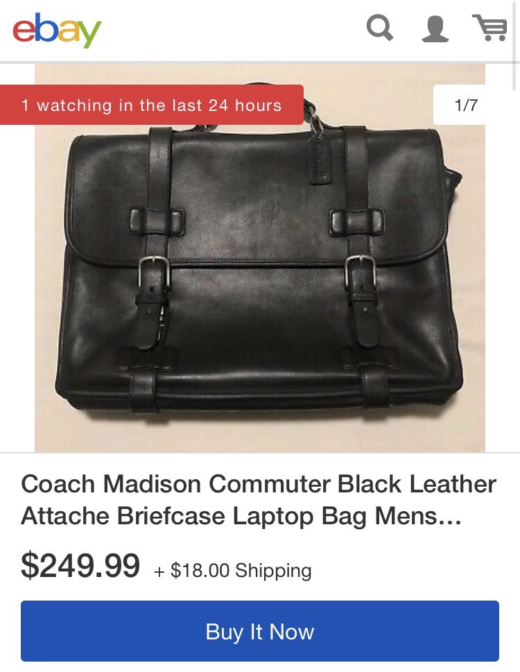 Coach computer biefcase