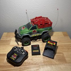 Vintage 1997 Tyco Jurassic Park Lost World RC Truck 6.0V Jet Turbo