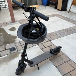 E Scooter with Helmet 