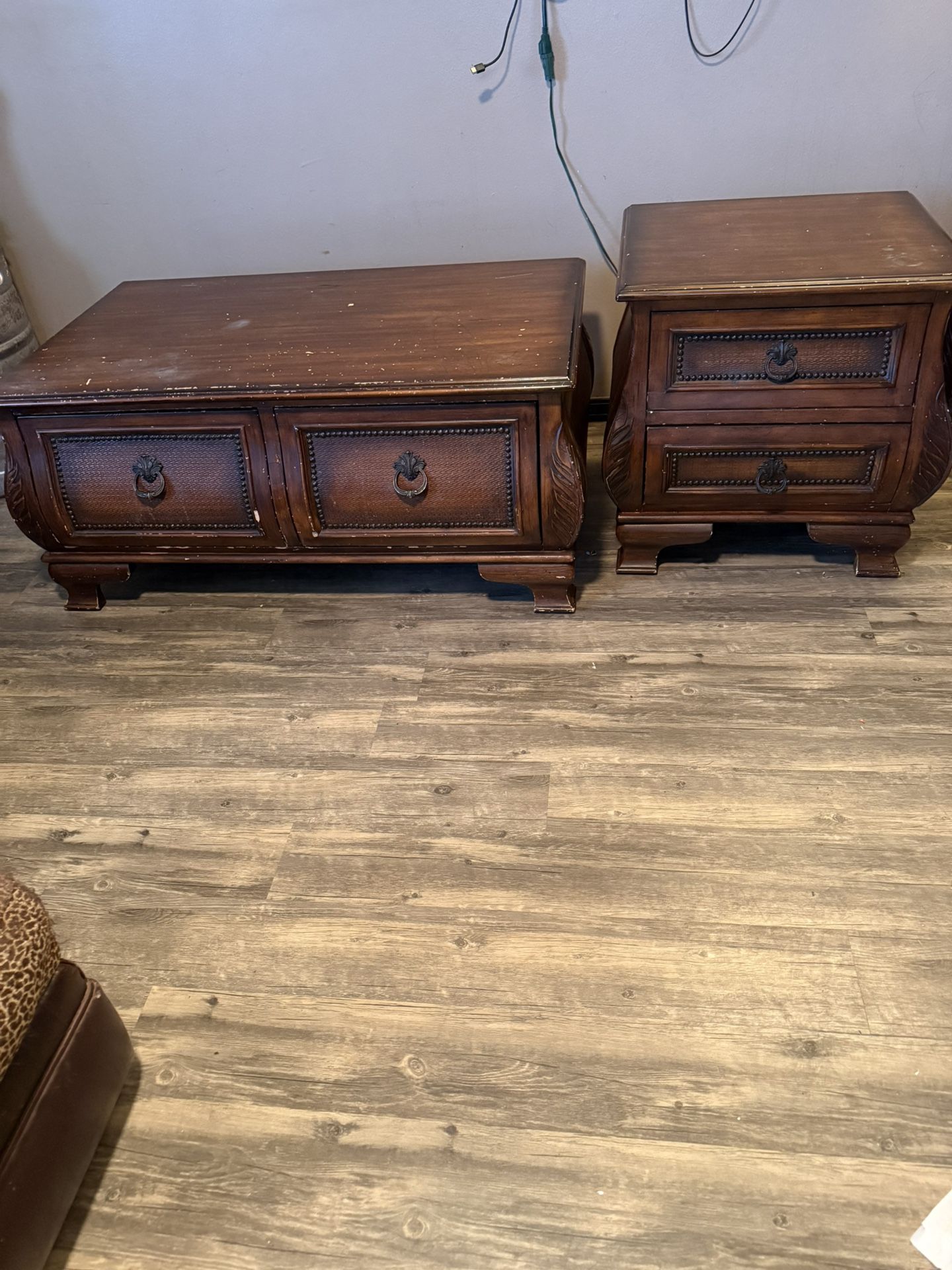 Coffee Table And  Matching Side Table
