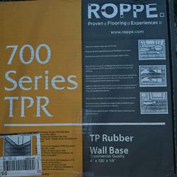 Roppe 700 Series TPR TP Rubber Wall Base 4" x 120' x 1/8"