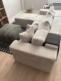 94” Modular Boneless sectional