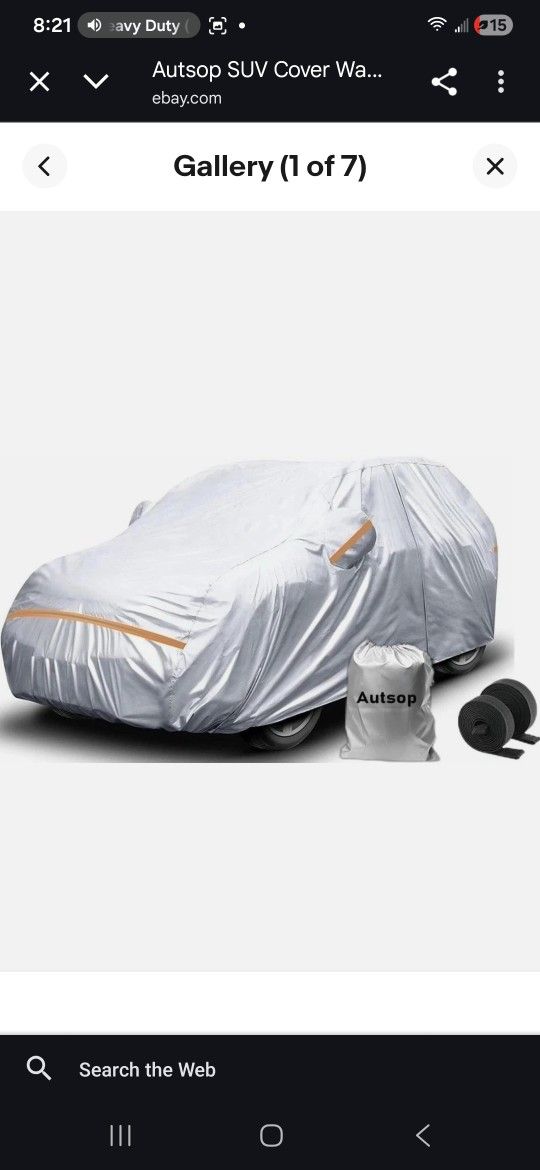 Autsop 6 Layers SUV Or Jeep Car  Cover 