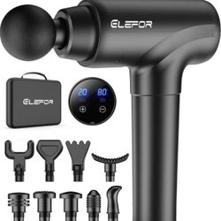 NEW Massage Gun Deep Tissue,Percussion Massager Gun for Athletes Muscle Massage Gun for Pain Relief with 8 Massage Heads & 20 Speeds (Matte Black)