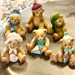 Lot Of 6 VTG Cherished Teddies, Enesco
