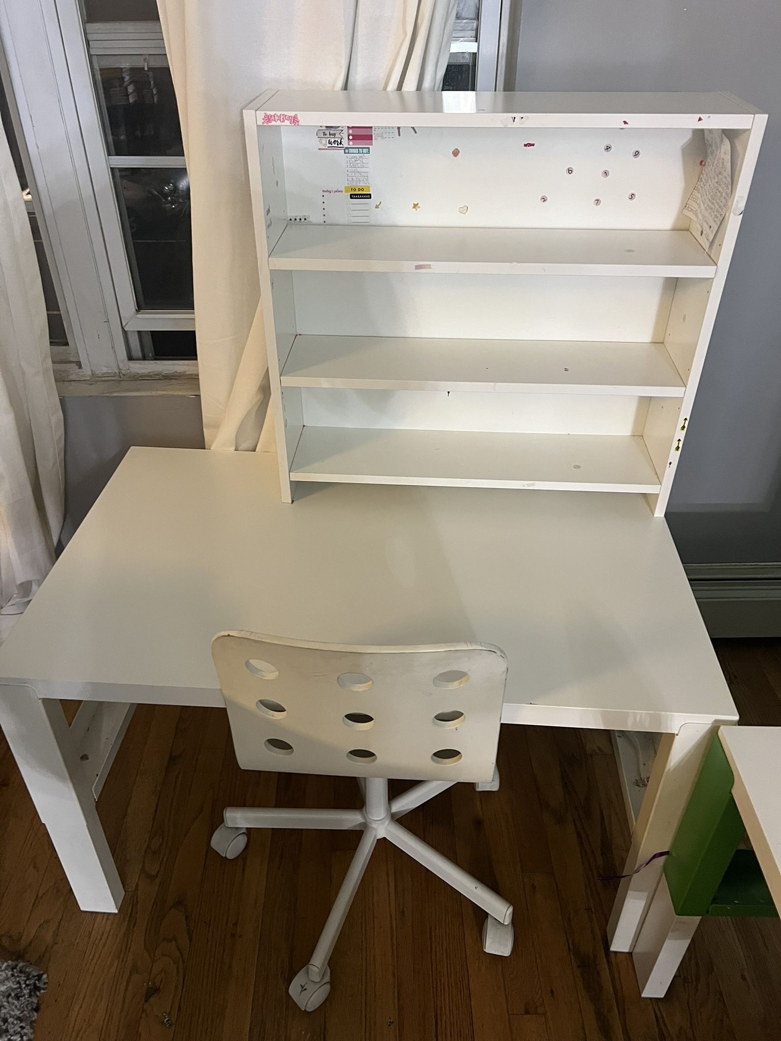 3 IKEA Children’s Desk With 3 Chairs