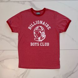 Billionaire Boys Club BB Helmet Flock SS Knit Tee Red Size Large