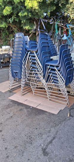 I have 70 stackable chairs in very good condition.