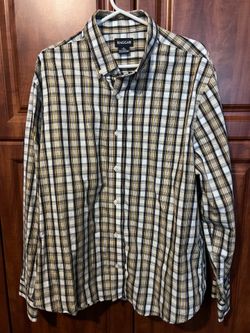 Men’s haggar long sleeve button down shirt XL