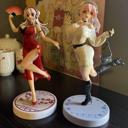 Cutecore Animecore Super Sonico Prize Figure Set Of 2 