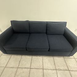 3 Seater Blue Sofa (free Delivery)