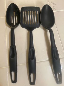Black Nylon Kitchen Utensil Set of 3