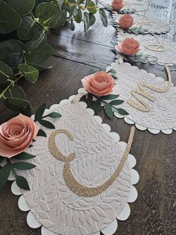 Floral Baby Shower Name Banner