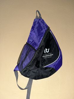 Purple backpack
