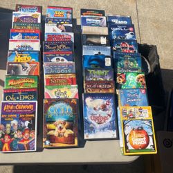 Box of 36 DVD and Blue ray Movies 