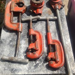 Ridgid pipe cutters and threaders