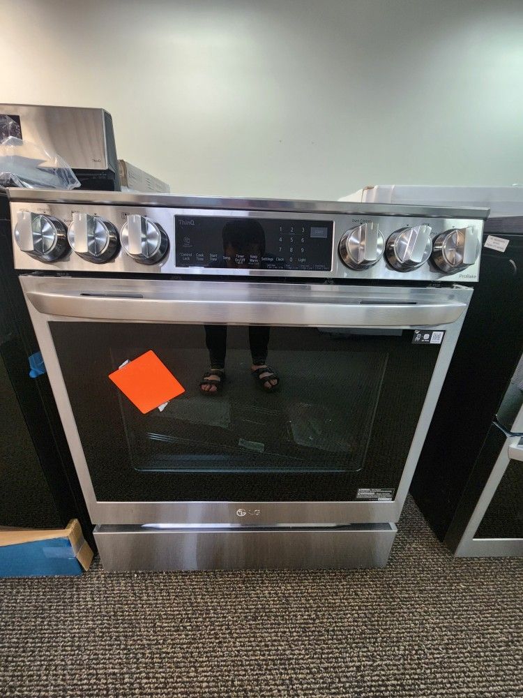 LG 6.3CF ELECTRIC RANGE 1199! 0 DOWN 0% FINANCING! 1YR WARRANTY! 48HR DELIVERY!
