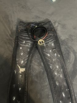 Purple Jeans W G Belt Bundle