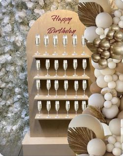 Champagne & Favorite Gifts Wall