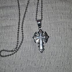 Stainless Steel Cross Chain