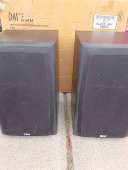 (B@W ) Bowers and wilkins bookshelf speakers