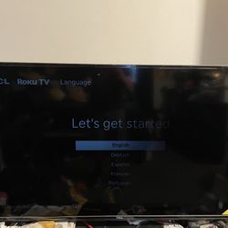 Rocku TCL smart tv 55 in.