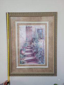 Tuscany Stairway Large Framed, Matted Print