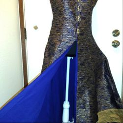 Blue & Gold Manjeet Collection Gown