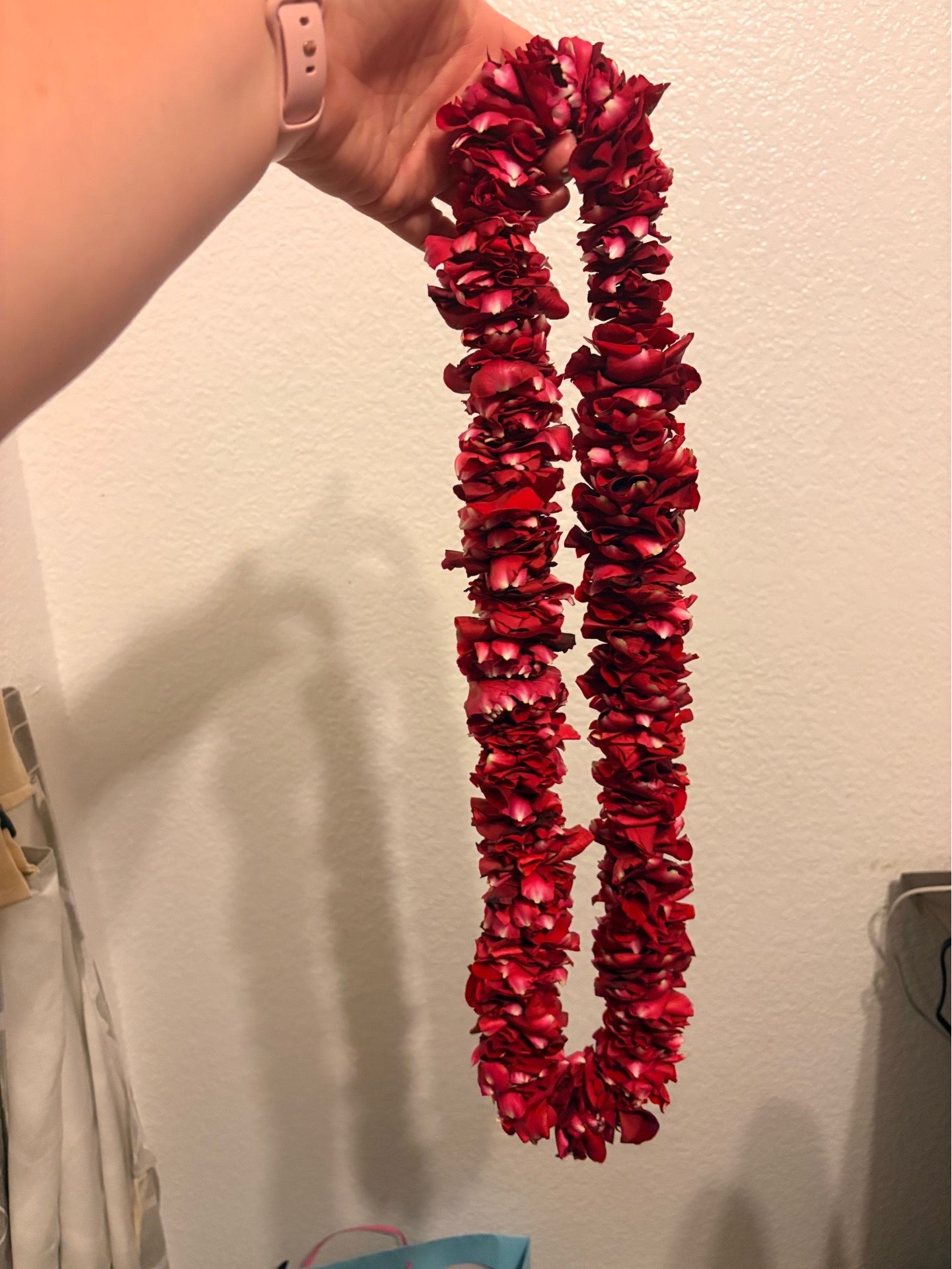 Fresh Rose petal lei
