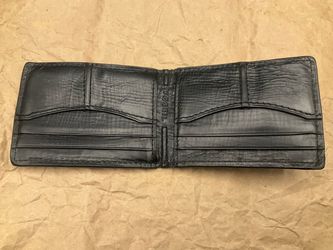 Fossil leather wallet money clip