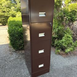 FREE Brown Five Drawer Filing Cabinet