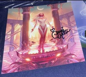 Paris Hilton Autographed Album Insert
