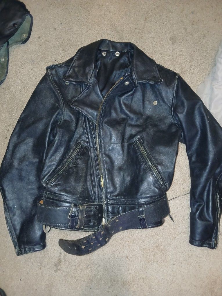vintage leather jacket 