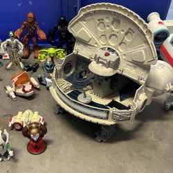 vintage Star Wars toys 1995, 2001, 2005