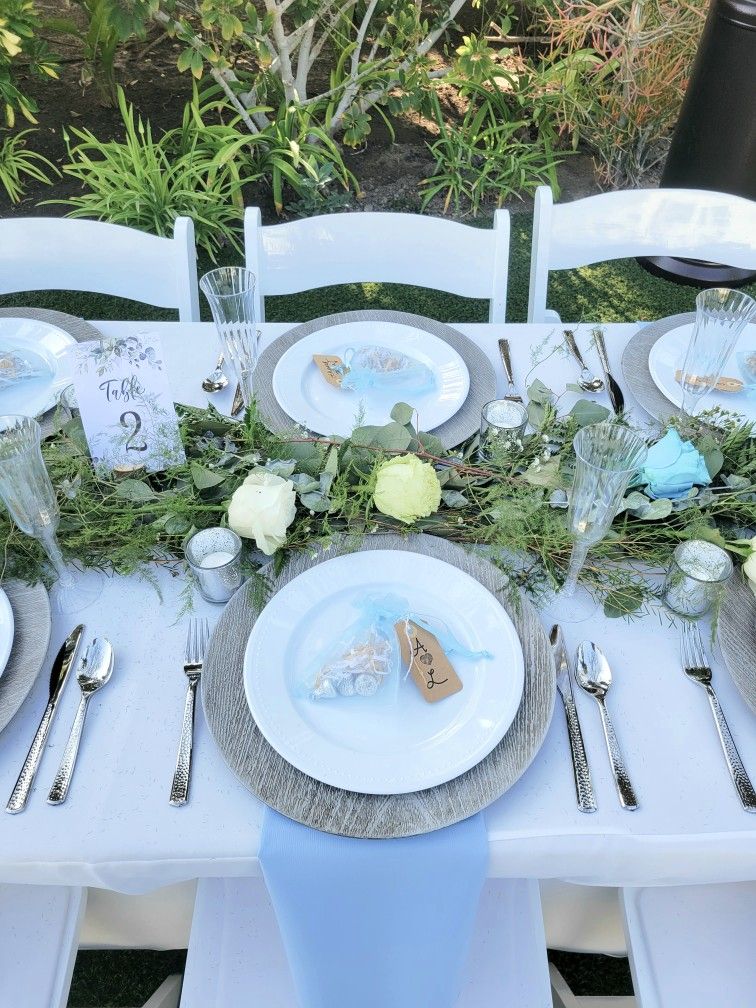 Wood-Grained Acrylic Charger Plates