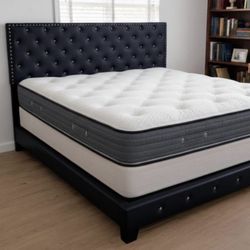 Brand New KING Bed with King Mattress and Box Spring / Cama KING con Colchon King y Box … Fast 🚚