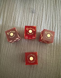 Fremont  Vintage Las Vegas Casino Dice Set of 4  Vintage