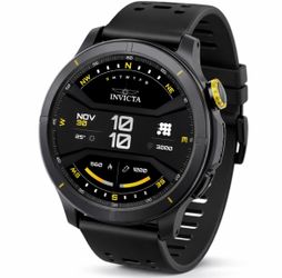 Invicta Smartwatch Black with Yellow Accents