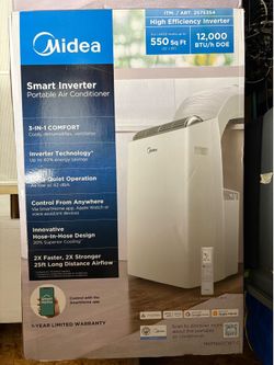 Midea Smart Inverter Portable Air Conditioner MAP14S1TWT-C