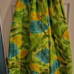 Great 60s Vintage Alex Coleman Quilted Maxi Skirt