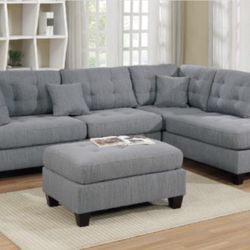 Sectional Sofa + Ottoman