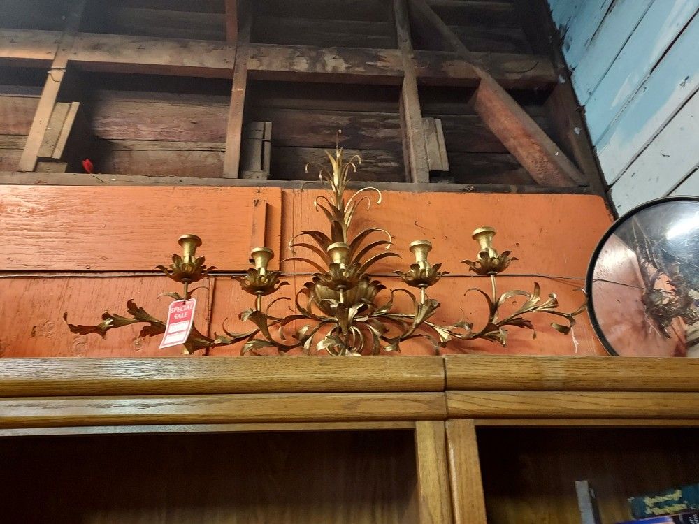 antique wall hanging candelabra