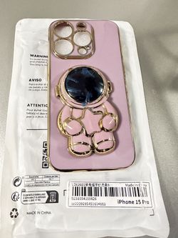 Pink Iphone 15 pro case
